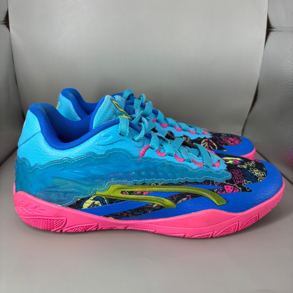 Puma Stewie 2 Ruby Blue Pink Basketball Shoes 380070-01 Womens 9.5